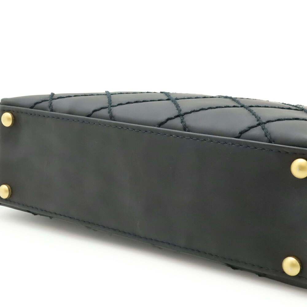 CHANEL Black Leather Logo Tote Bag - Picture 9 of 9
